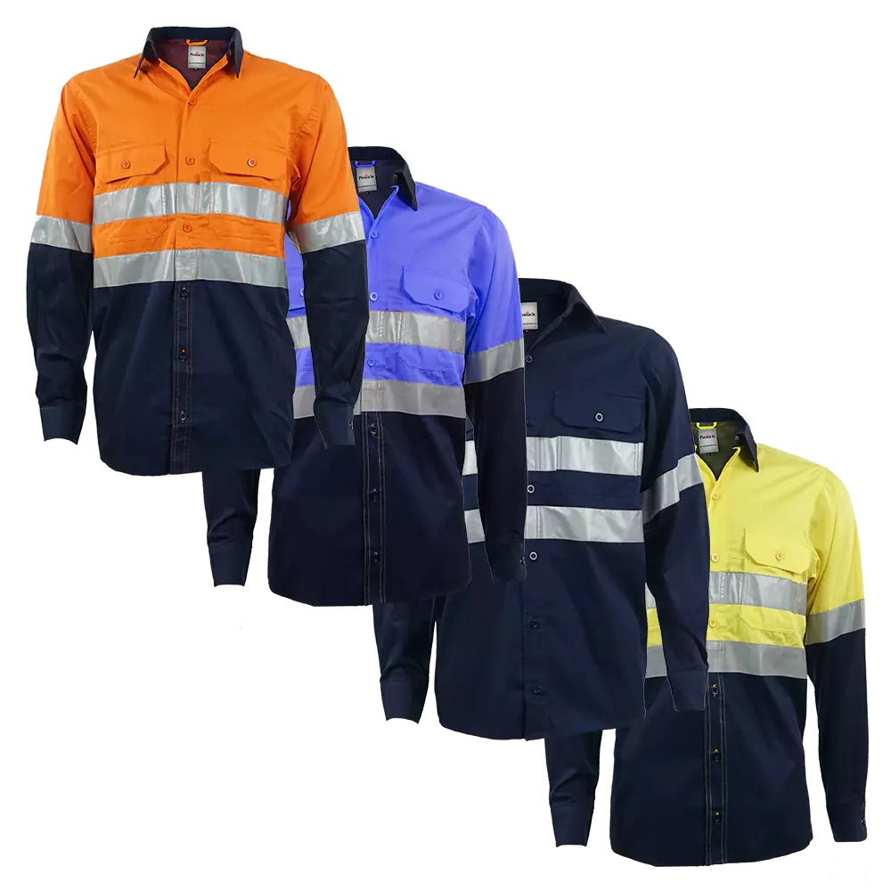 Vented Reflective Mining Shirt - Various Colours