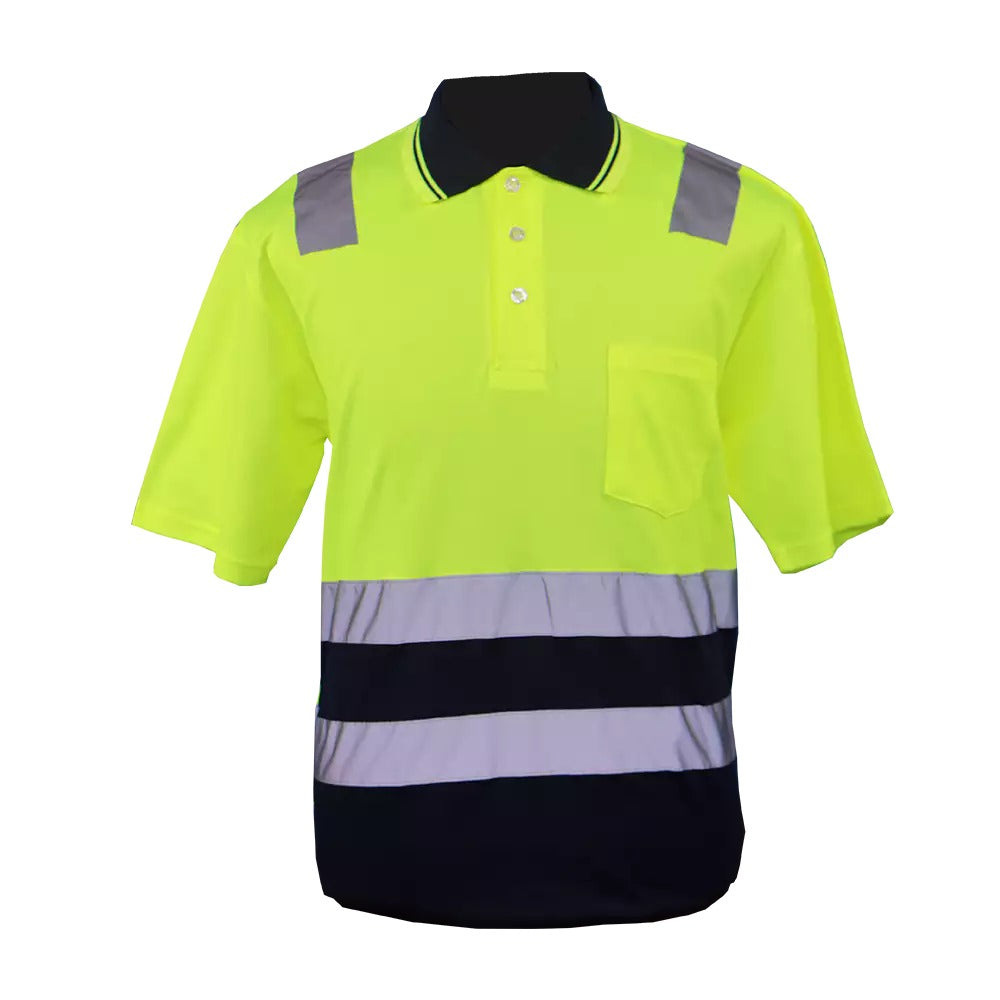 Vulcan Hi-Viz Reflective Two-Tone Golf Shirt